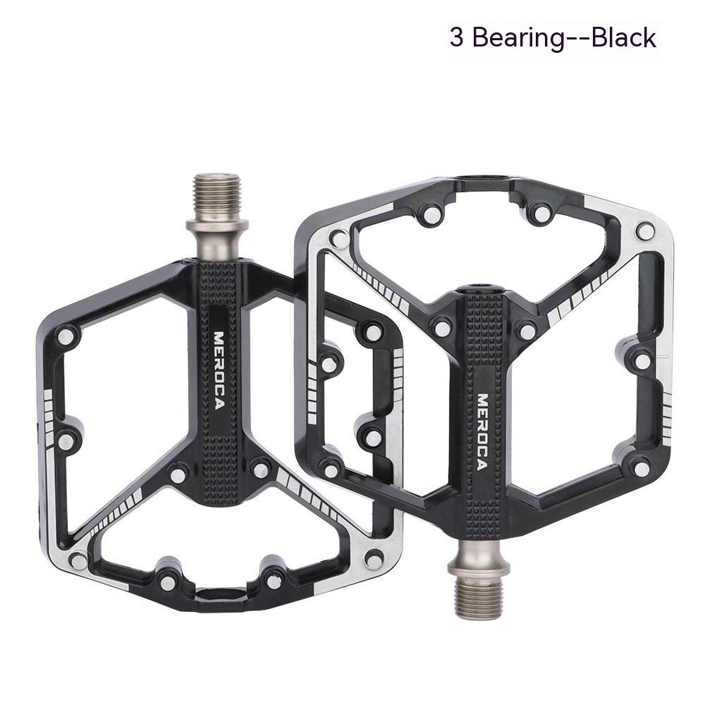 MERODA bicycle pedals pair; aluminum alloy flat platform, non-slip, clipless-ready on Tampa Home & Garden Store