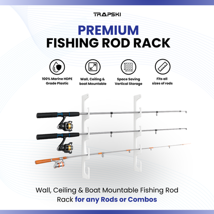 Wall and Ceiling Fishing Rod Rack Holder