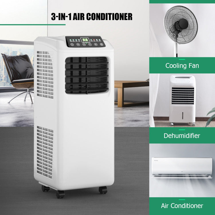 Aire acondicionado portátil de 9,000 BTU con control remoto