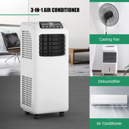 Aire acondicionado portátil de 9,000 BTU con control remoto