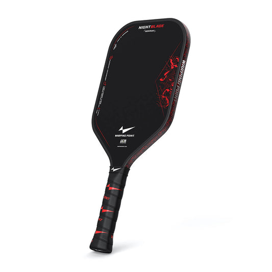 Nightblade Pickleball Paddle 14mm, black with red accents by Warping Point on Tampa Home & Garden Store