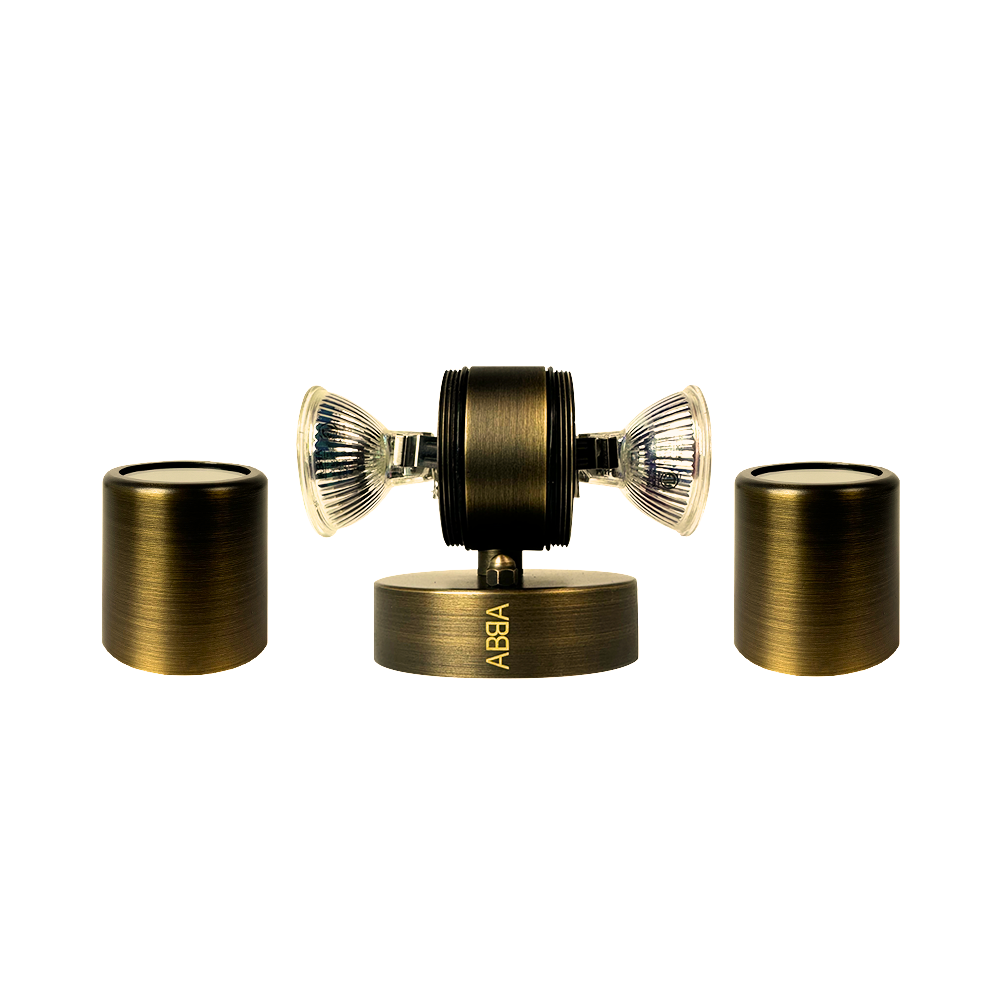 SCB05 LED cylindre haut vers le bas lumière 2 éclairage d'applique en laiton directionnel