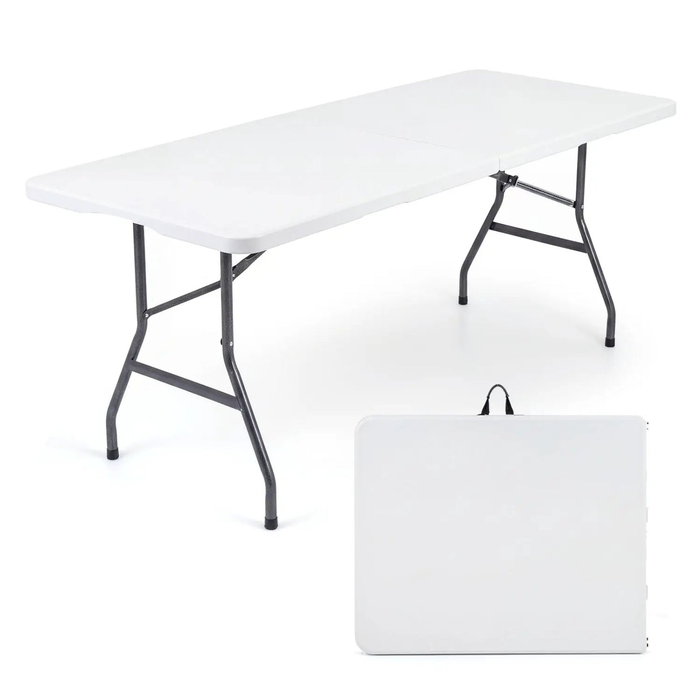 6 ft Folding Camping Table With Carrying Handle
