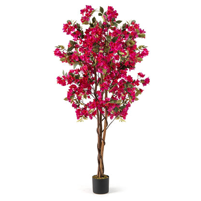 6 Feet Artificial Bougainvillea Tree with 910 Flowers
