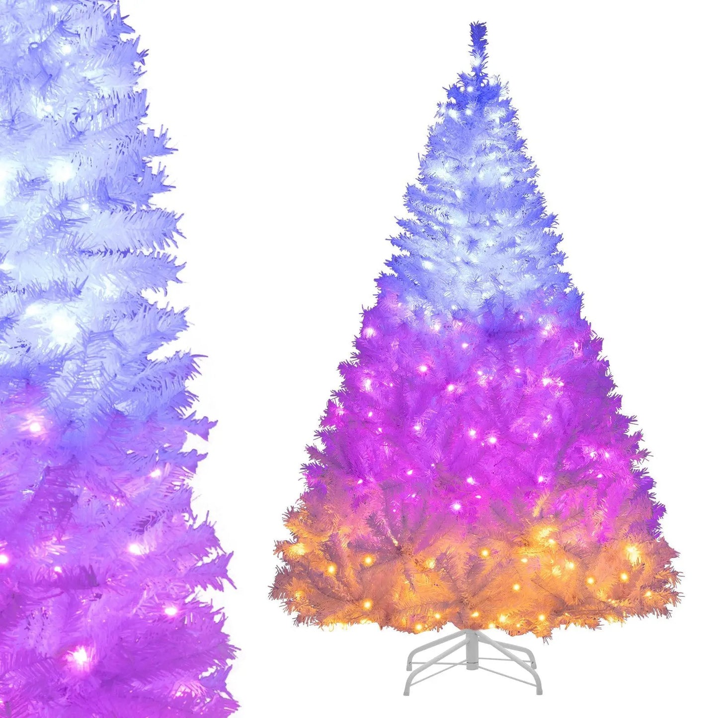 Six Ft Prelit Christmas Tree With 11 Light Modes