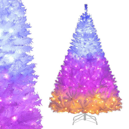 Six Ft Prelit Christmas Tree With 11 Light Modes
