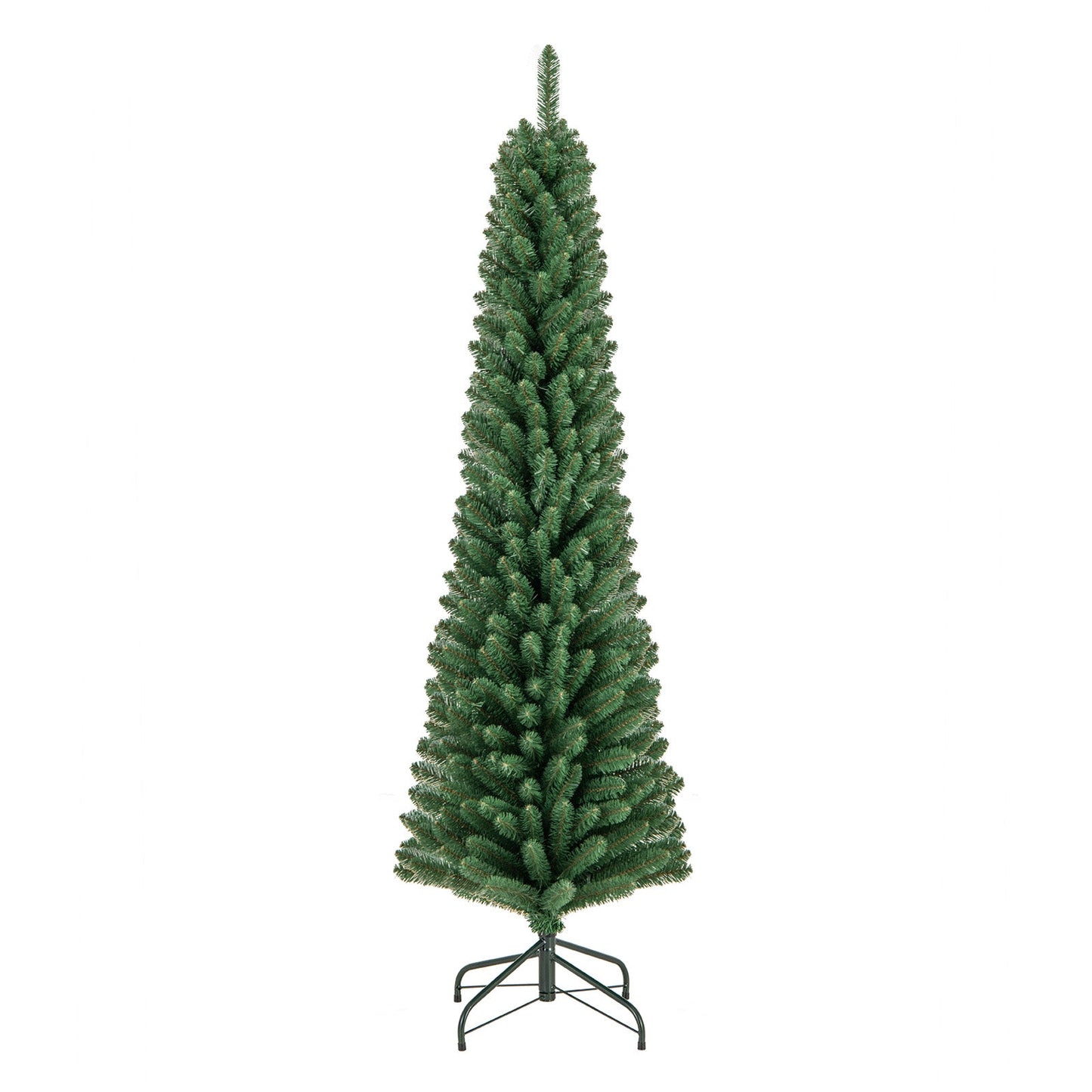 DirectDeals pencil Christmas tree 7 ft with memory-wire branches and metal stand on Tampa Home & Garden Store