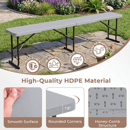 Folding Bench Carrying Handle 660 Lb Capacity