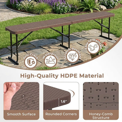 Folding Bench Carrying Handle 660 Lb Capacity