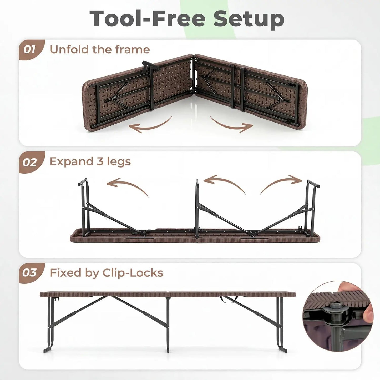 Folding Bench Carrying Handle 660 Lb Capacity