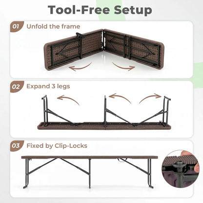 Folding Bench Carrying Handle 660 Lb Capacity