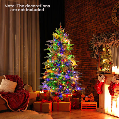 7.5 ft DirectDeals pre-lit artificial Christmas tree with warm-white LED lights, green branches on Tampa Home & Garden Store