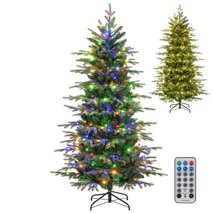 7.5 ft DirectDeals pre-lit artificial Christmas tree with warm white LED lights remote on Tampa Home & Garden Store