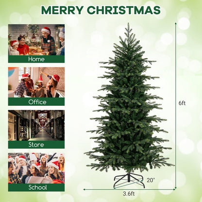 7.5 ft DirectDeals pre-lit artificial Christmas tree with warm white LEDs, branches, metal stand on Tampa Home & Garden Store