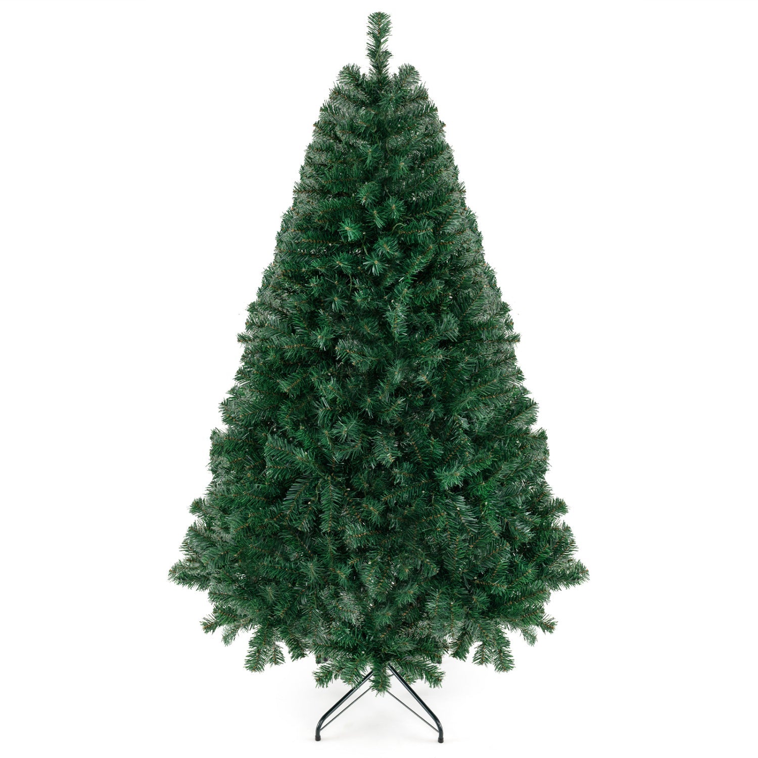 6 ft pre-lit artificial Christmas tree DirectDeals with 230 LED lights on a metal stand on Tampa Home & Garden Store