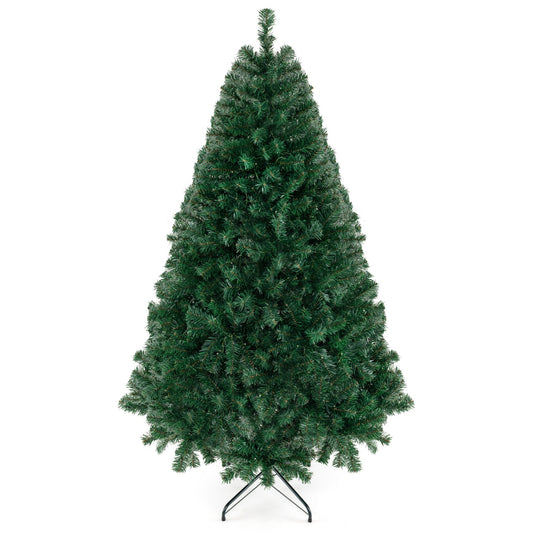 6 ft pre-lit artificial Christmas tree DirectDeals with 230 LED lights on a metal stand on Tampa Home & Garden Store