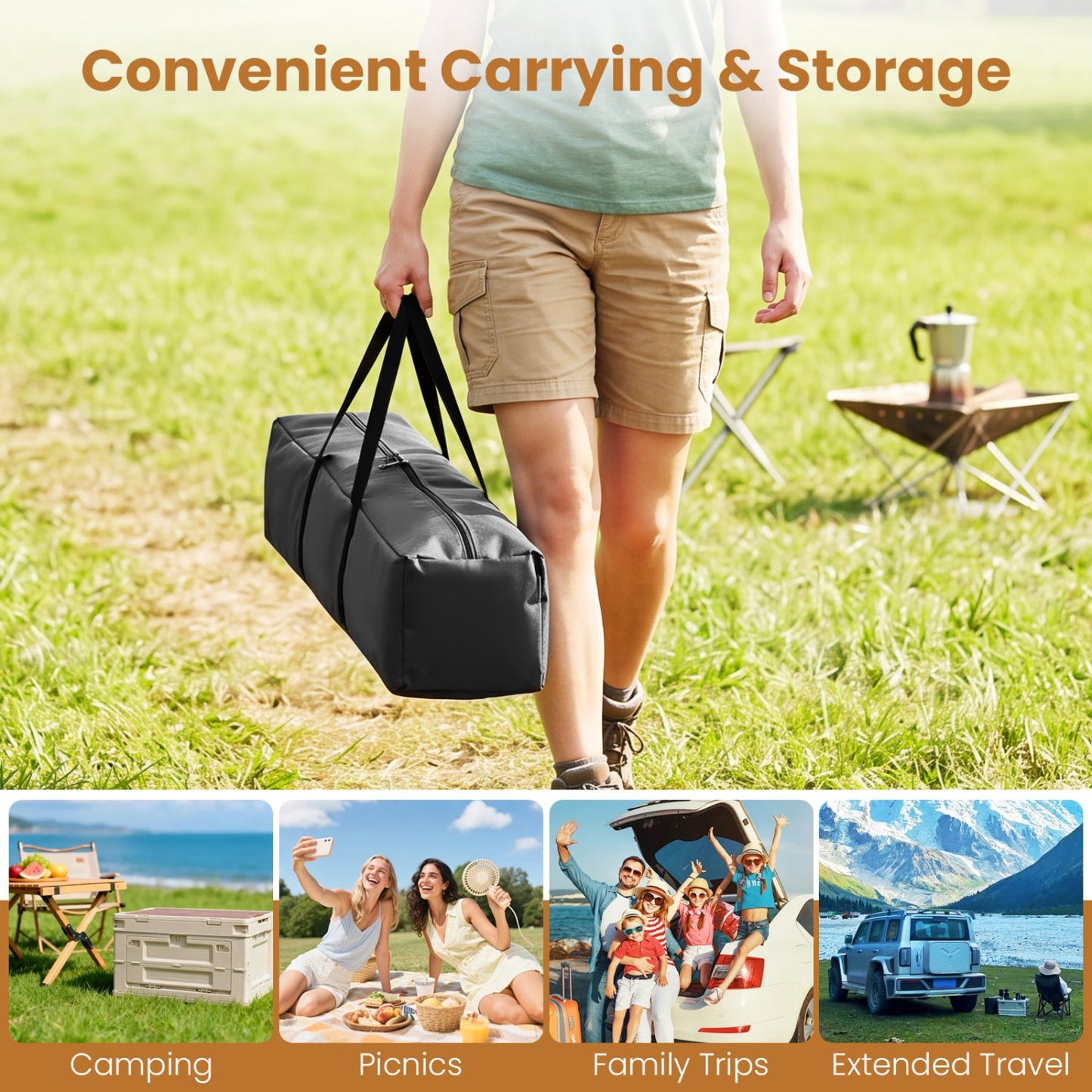 6-Person Instant Cabin Tent With Blackout Rainfly