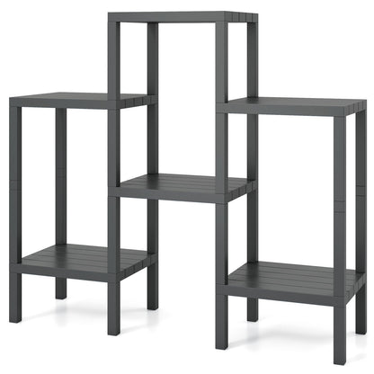 6-Tier Plastic Modular Storage Shelves for Living Room and Kitchen
