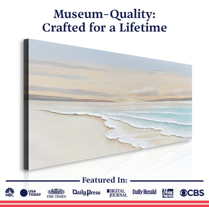 Serene Ocean Wave Coastal Wall Art IV canvas crafting canvas with coastal hues Tailored Canvases on Tampa Home & Garden Store