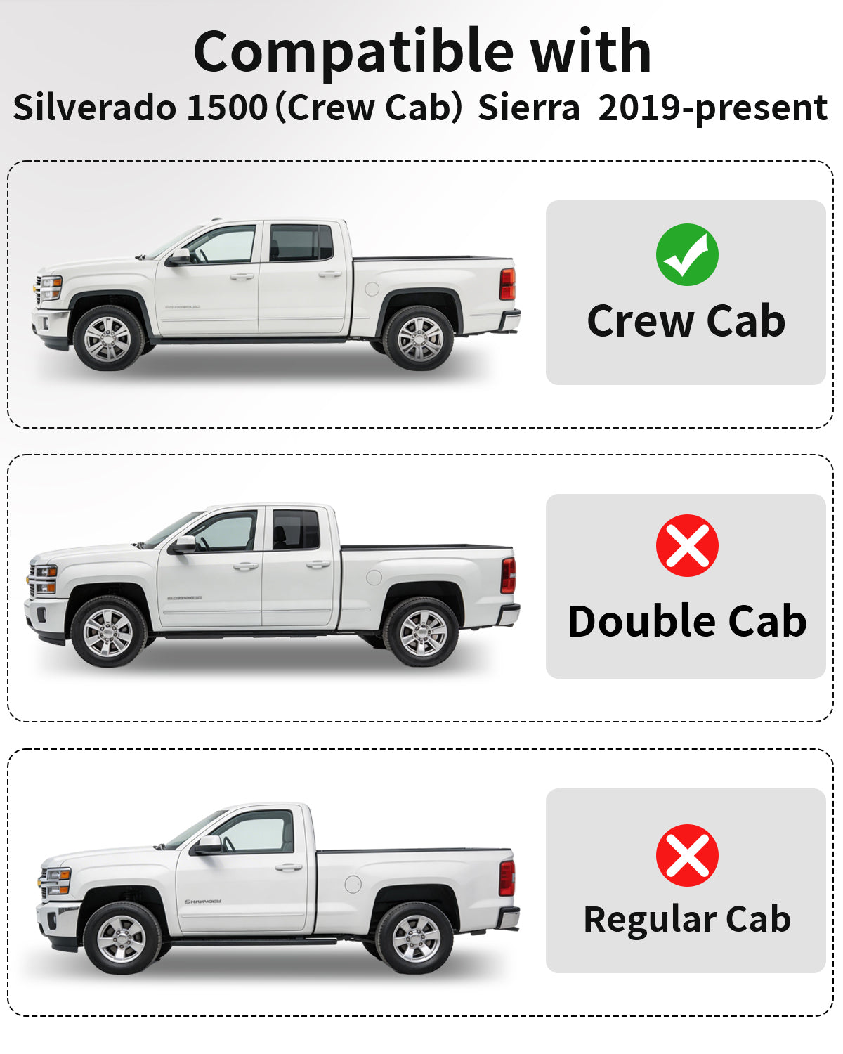 Umbrauto Crew Cab floor mats for Silverado/Sierra allweather TPE 2019–2026 with underseat storage on Tampa Home & Garden Store