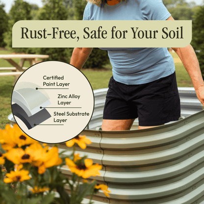 Gro-Rite No Tools Raised Garden Bed Kit Premium