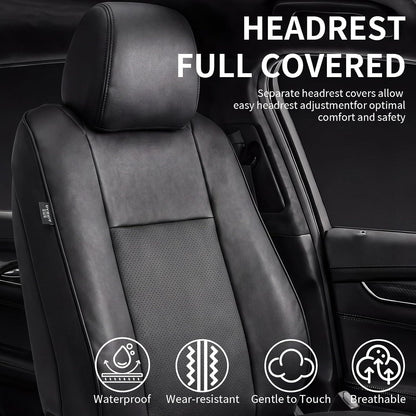 Umbrauto car seat cover for Toyota Tacoma black leatherette with perforated center on Tampa Home & Garden Store