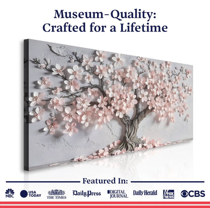 Pastel Blossom Awakening Wall Art for Home Decor