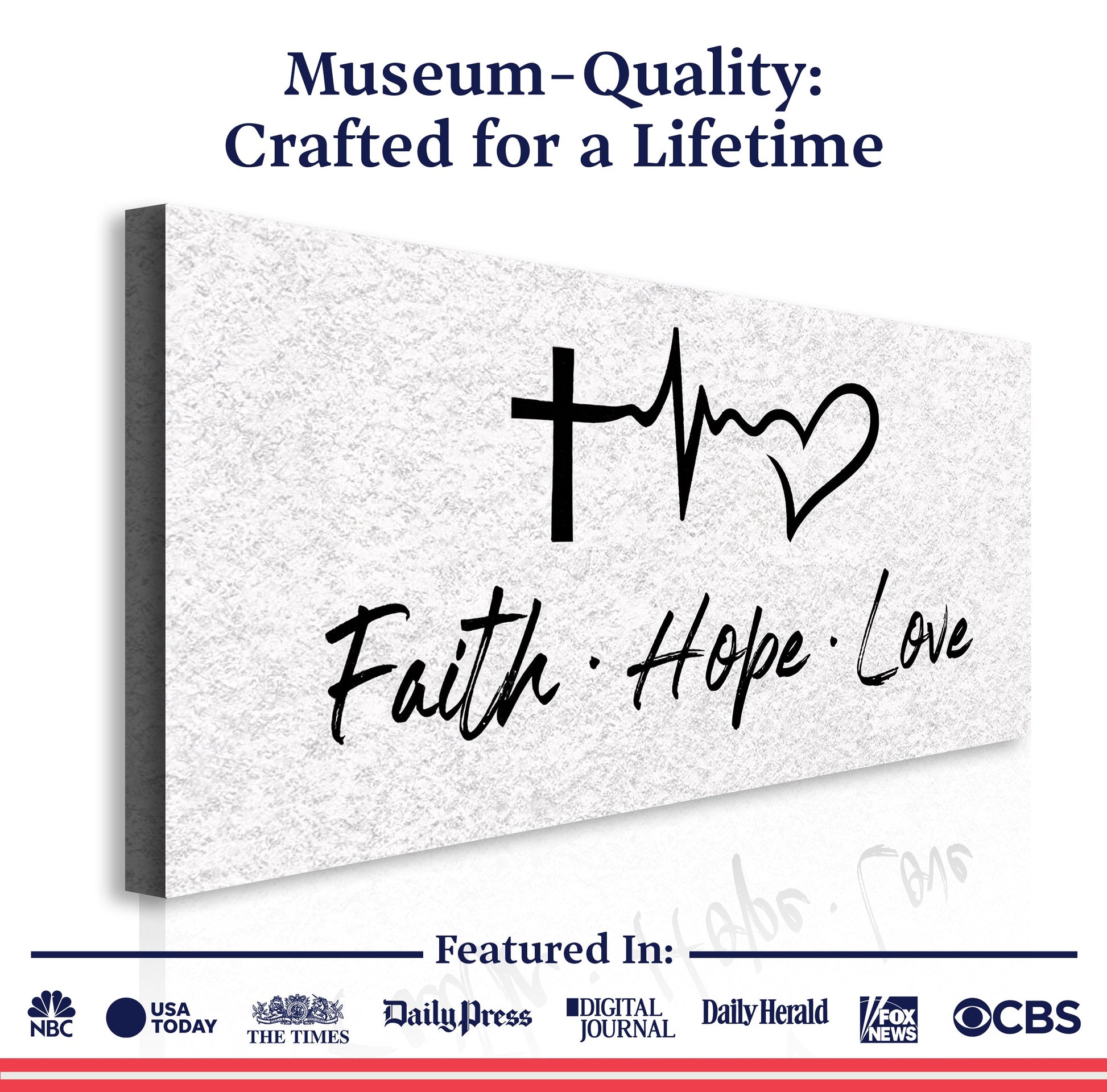 Faith, Hope, Love Faith Wall Art II canvas by Tailored Canvases crafting canvas on Tampa Home & Garden Store