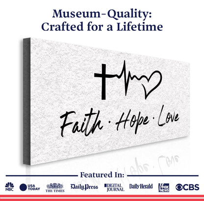 Faith, Hope, Love Faith Wall Art II canvas by Tailored Canvases crafting canvas on Tampa Home & Garden Store