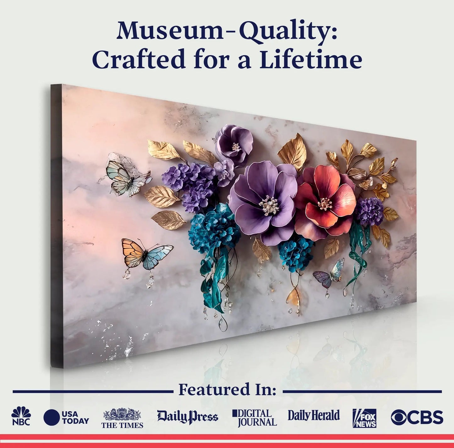 Floral Symphony Canvas Wall Art for Living Rooms