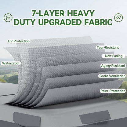 Umbrauto 5th Wheel RV Cover with 7-layer heavy-duty fabric for UV protection, waterproof on Tampa Home & Garden Store