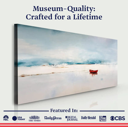 Misty Morning Abstract Wall Art Made in USA