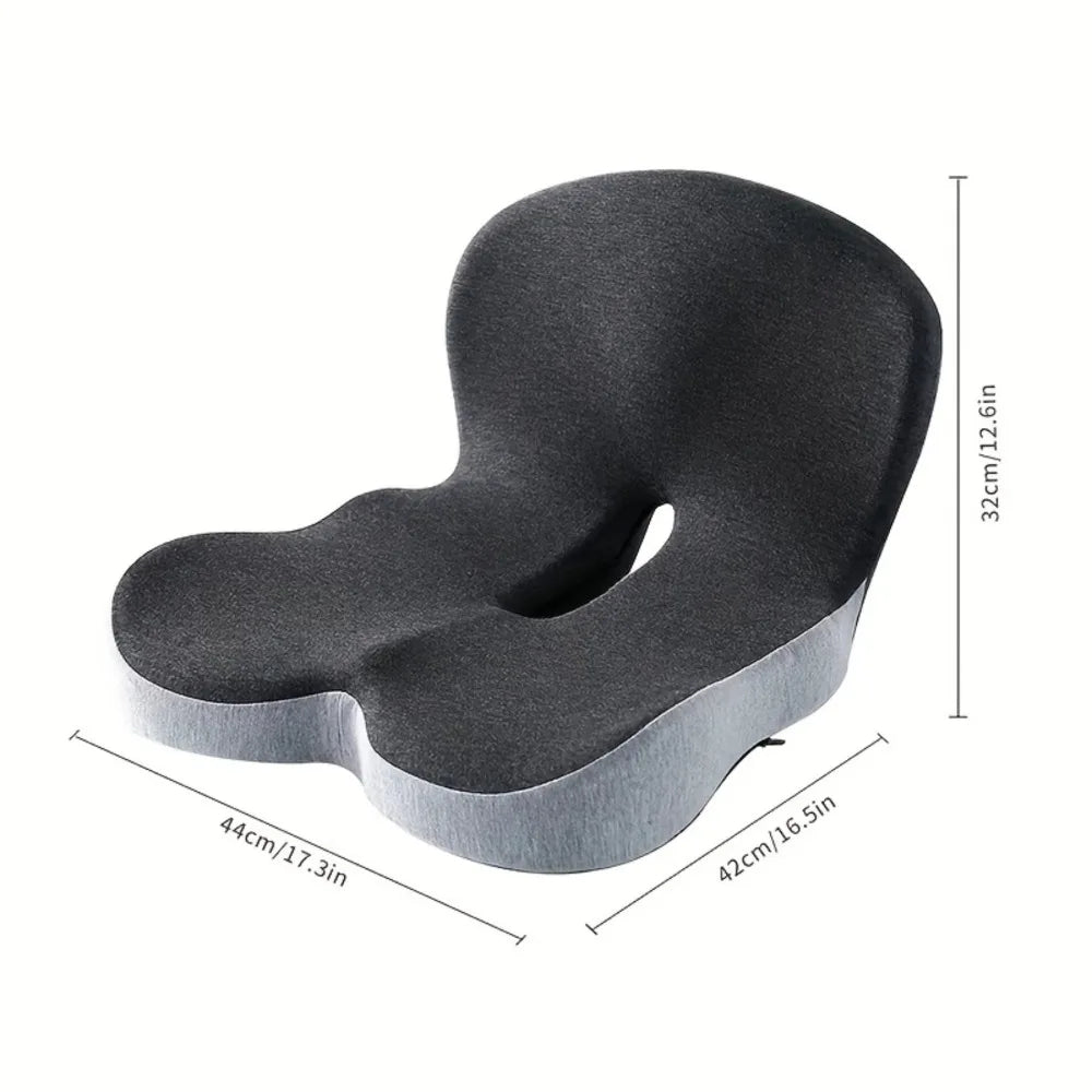Memory Foam Seat Cushion with Lumbar Support for Office Chair