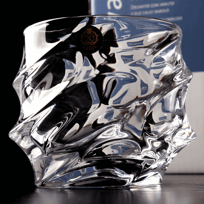 Handcrafted Storm and the Crystal Whisky Glass