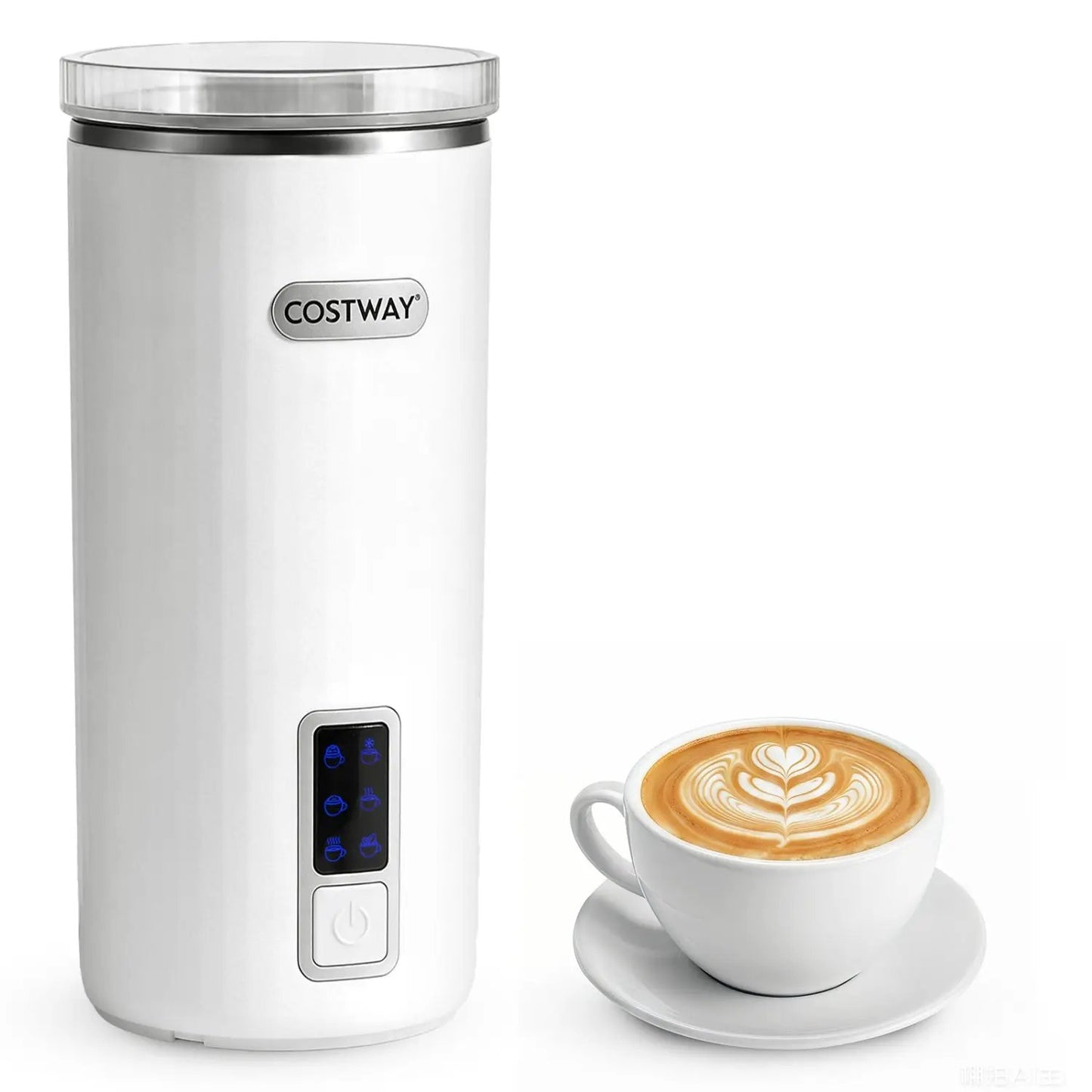 Electric Milk Frother and Steamer 6-in-1