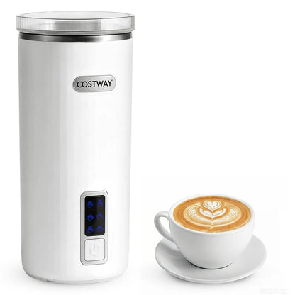Electric Milk Frother and Steamer 6-in-1
