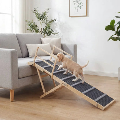 Adjustable Folding Dog Ramp for High Beds