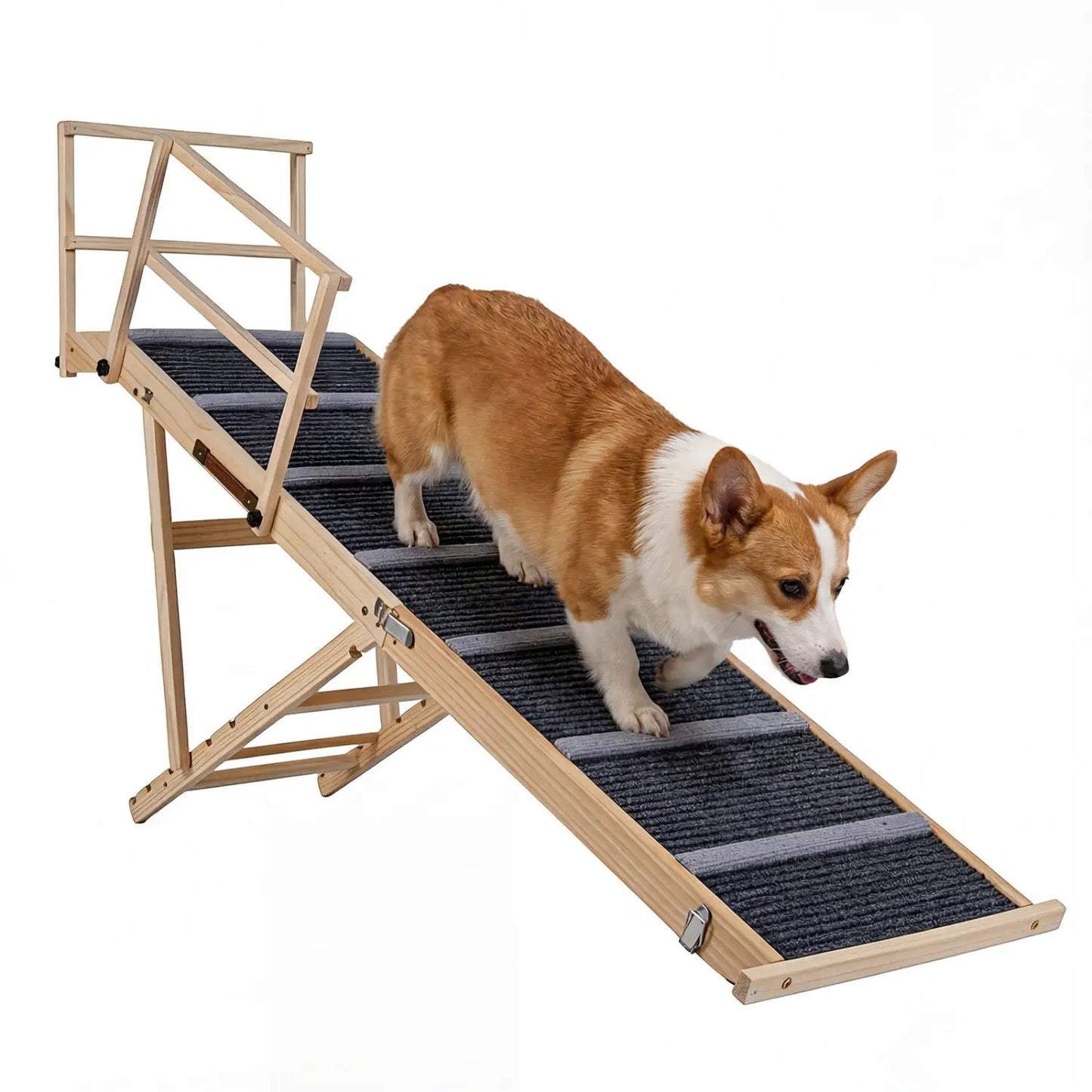 Adjustable Folding Dog Ramp for High Beds