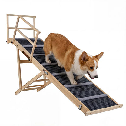 Adjustable Folding Dog Ramp for High Beds