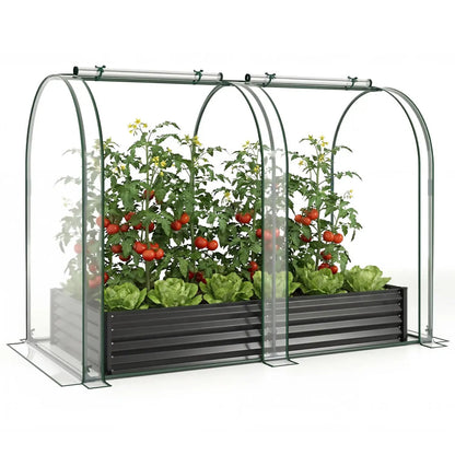 Galvanized Raised Garden Bed Greenhouse Cover