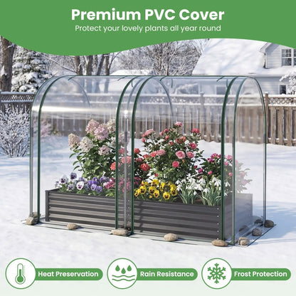 Galvanized Raised Garden Bed Greenhouse Cover
