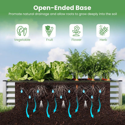Galvanized Raised Garden Bed Greenhouse Cover