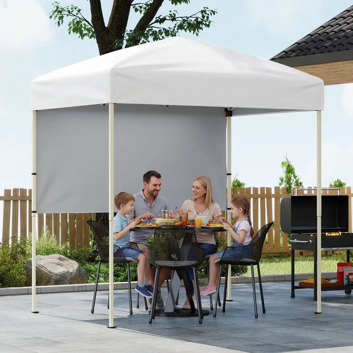 6 By 4 Pop Up Canopy Tent With Sidewall Included