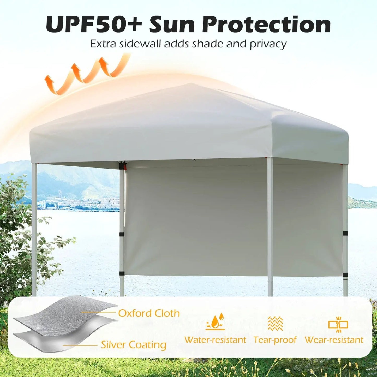 6 By 4 Pop Up Canopy Tent With Sidewall Included