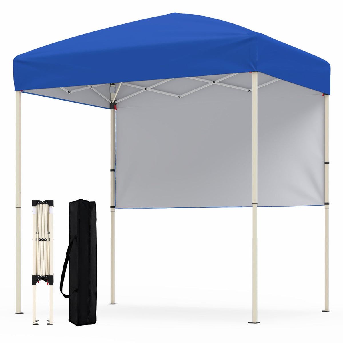 GemGear 6x4 ft pop-up canopy tent with blue canopy half sidewall folding frame carry bag on Tampa Home & Garden Store