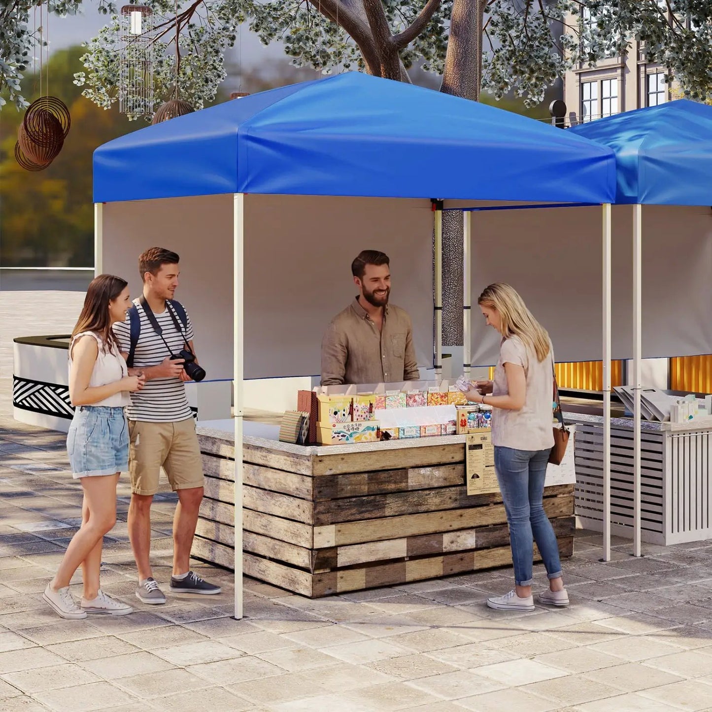 6 By 4 Pop Up Canopy Tent With Sidewall Included