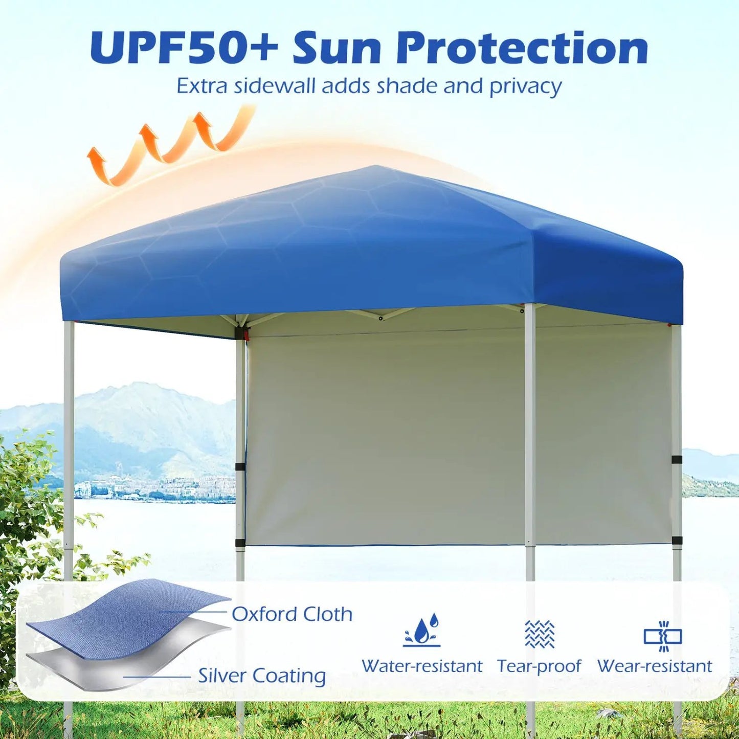6 By 4 Pop Up Canopy Tent With Sidewall Included