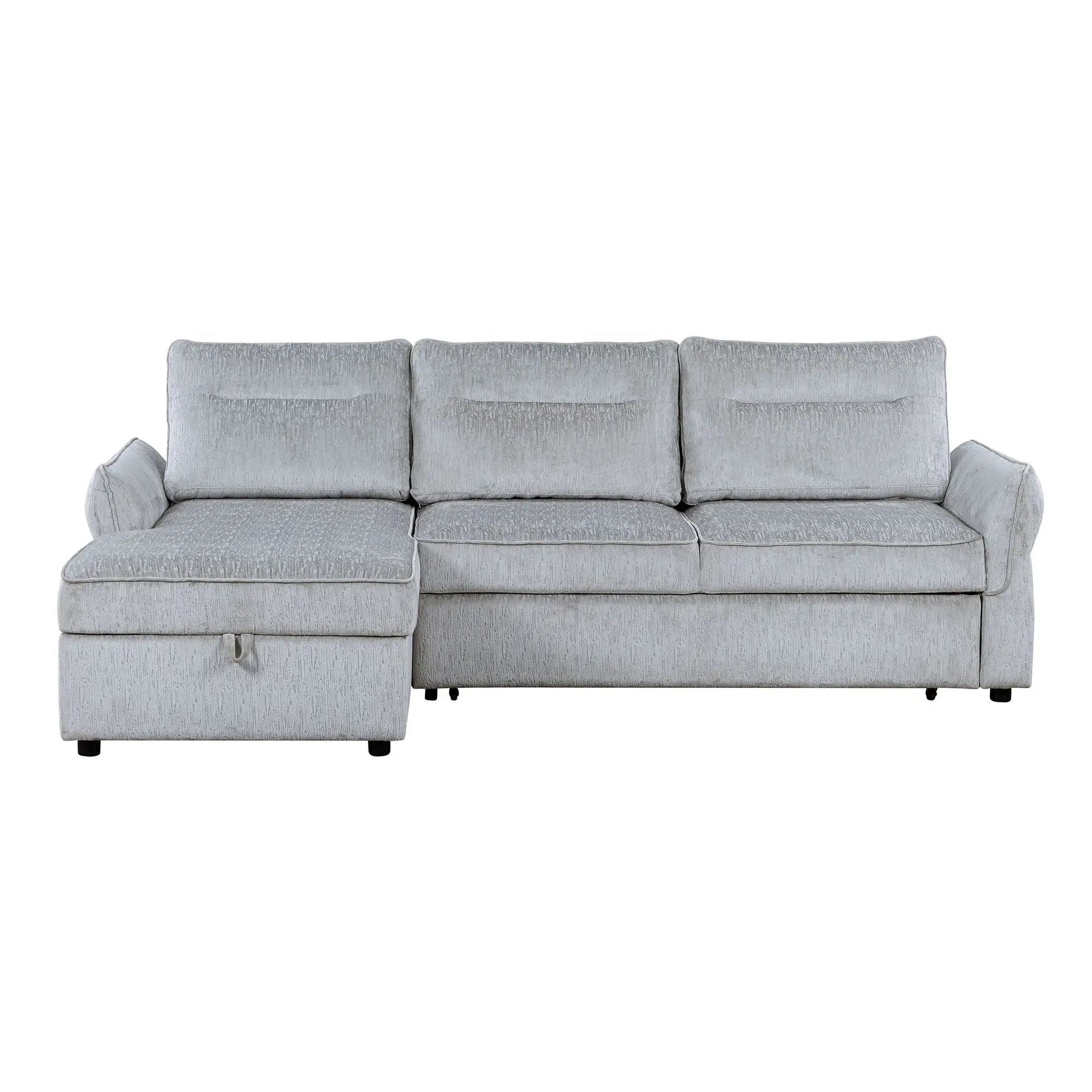 Montana Sofabed With Storage gray 2-piece sectional with ottoman on Tampa Home & Garden Store