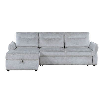Montana Sofabed With Storage gray 2-piece sectional with ottoman on Tampa Home & Garden Store