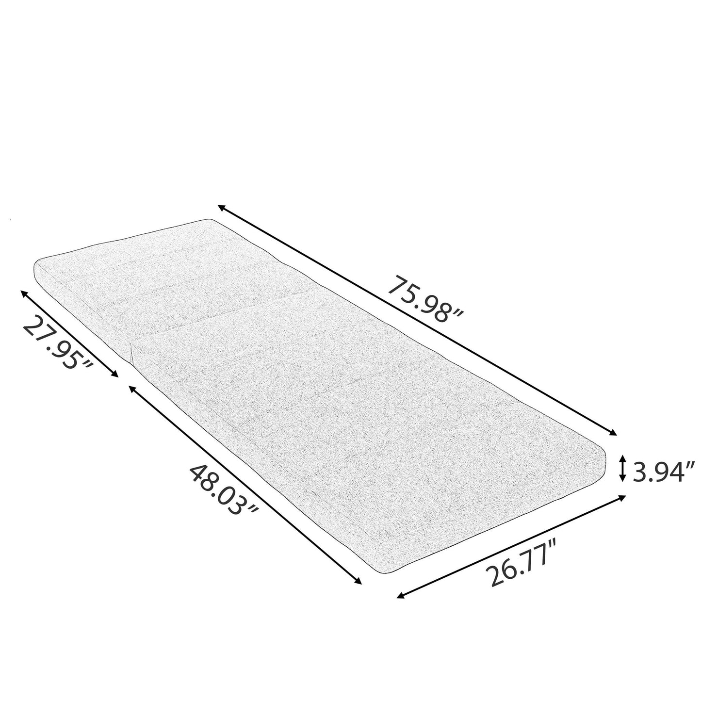 Outdoor Chaise Cushion and Removable Cover
